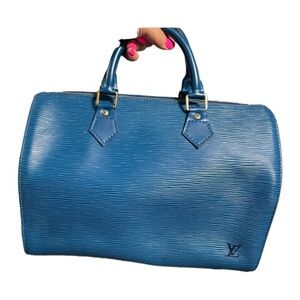 Louis Vuitton Epi Speedy 30 blue
